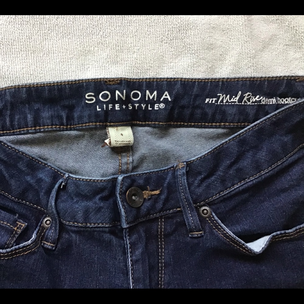 Sonoma Mid-Rise Bootcut Jeans - Picture 2 of 4
